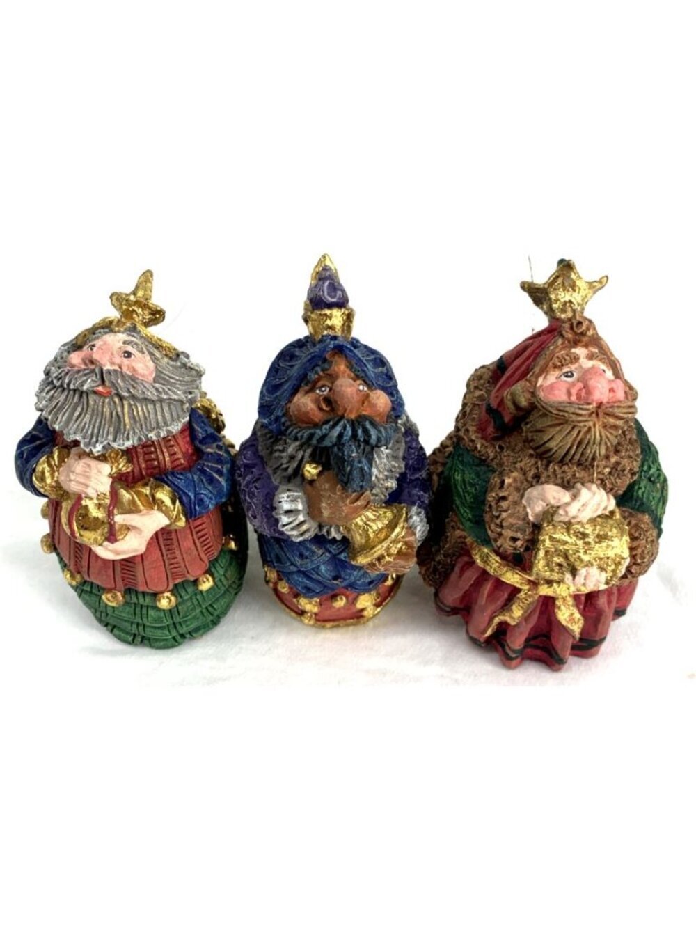 Dept 56 We Three Kings Wise Men Christmas Ornaments Set Of 3 Figurines Vtg